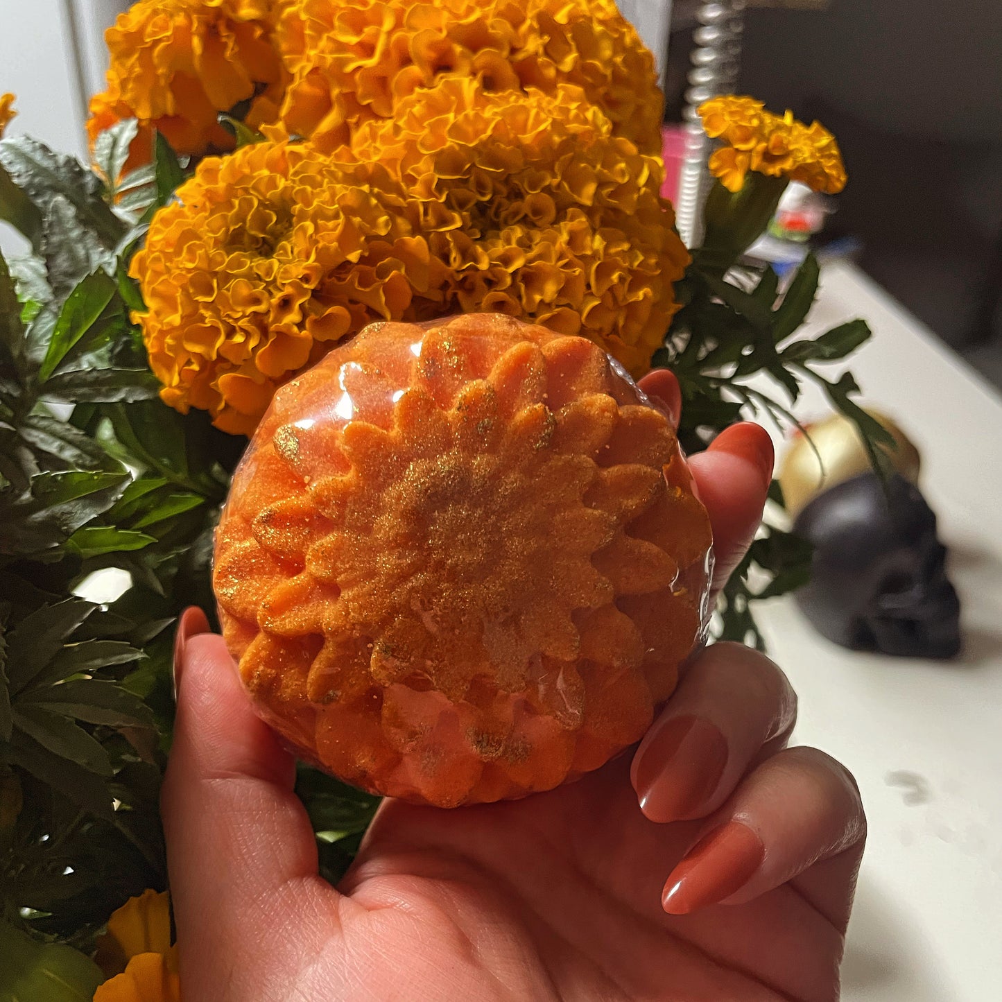 Cempasúchil Bath Bomb