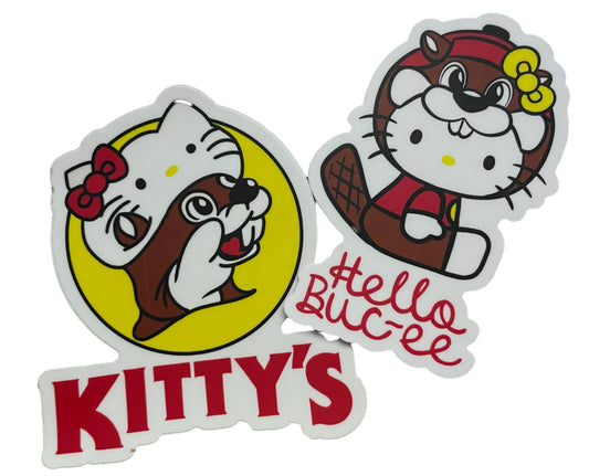 Forbidden Kitty Beaver sticker bundle
